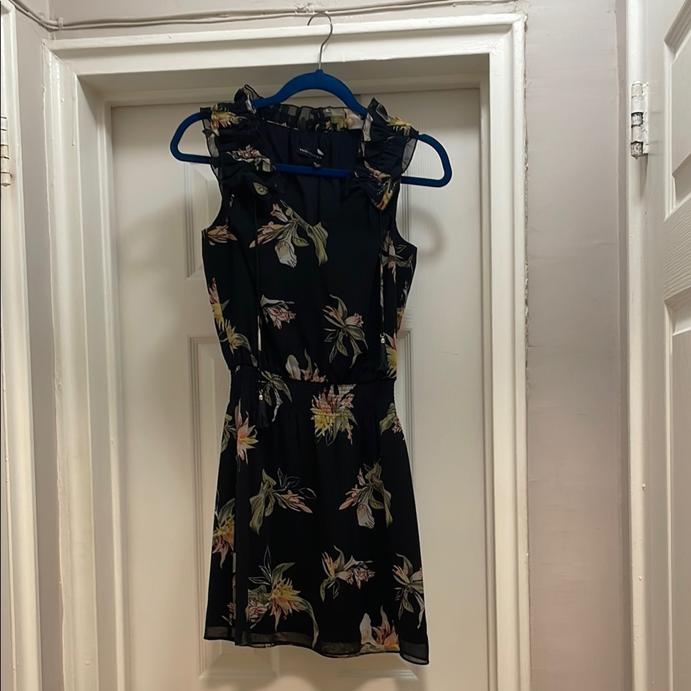 White House Black Market Black Floral Dress